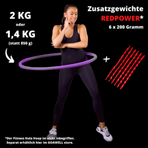 GOAWELL REDPOWER Zusatzgewichte für den GOAWELL Fitness Hula Hoop